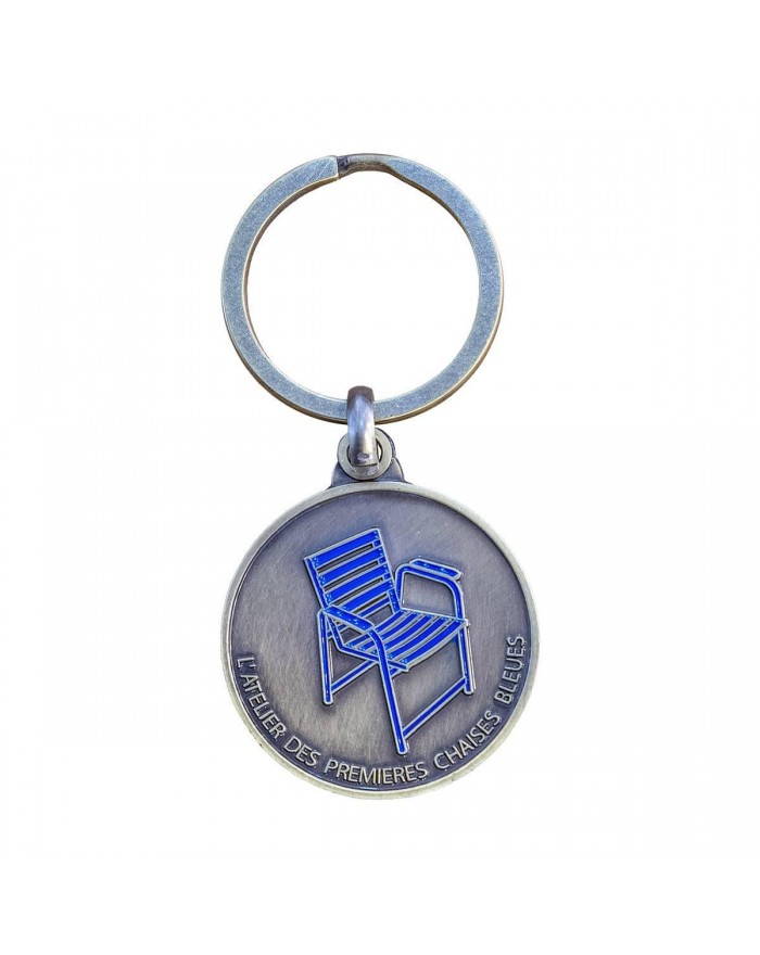Porte-clefs 70ème Anniversaire Chaise Bleue